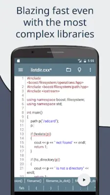 Cxxdroid - C/C++ compiler IDE android App screenshot 9